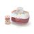 Boite à goûter enfant 600ml gram Blanc/rose+Bleu capy+Bleu dino+Bleu infinity+Bleu wolf+Cannelle fox+Rose birds+Rose blush+Rose moka+Rose papercut+Vert forest+Vert natural+Vert raccoon 52 - vertbaudet enfant 