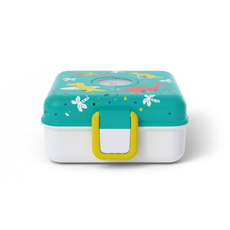 Boite à sandwich et goûter 850ml snacky Bleu dino+Bleu infinity+Bleu wolf+Cannelle fox+Rose birds+Rose blush+Vert forest+Vert raccoon 2 - vertbaudet enfant 