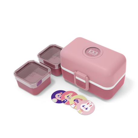 Lunch box à compartiments 800ml tresor Bleu dino+Bleu infinity+Bleu wolf+Cannelle fox+Rose birds+Rose blush+Rose papercut+Vert forest+Vert raccoon 30 - vertbaudet enfant 