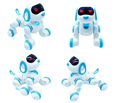 Chiot Robot Power Puppy Jr – programmable avec contrôle gestuel, télécommandé, à dresser, avec sons, musique Blanc 2 - vertbaudet enfant 