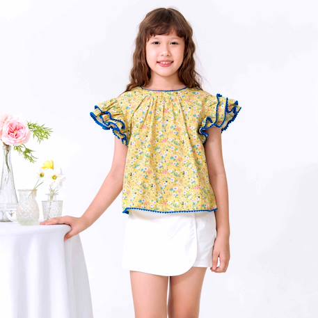 Jupe / short   été   deux-en-un  jade Blanc 2 - vertbaudet enfant 