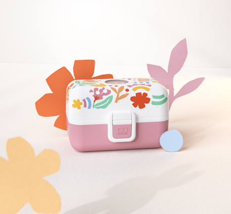 Lunch box à compartiments 800ml tresor Bleu dino+Bleu infinity+Bleu wolf+Cannelle fox+Rose birds+Rose blush+Rose papercut+Vert forest+Vert raccoon 39 - vertbaudet enfant 