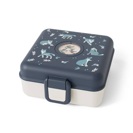 Boite à sandwich et goûter 850ml snacky Bleu dino+Bleu infinity+Bleu wolf+Cannelle fox+Rose birds+Rose blush+Vert forest+Vert raccoon 13 - vertbaudet enfant 