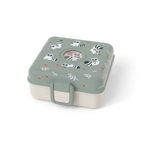 Boite à sandwich et goûter 850ml snacky Bleu dino+Bleu infinity+Bleu wolf+Cannelle fox+Rose birds+Rose blush+Vert forest+Vert raccoon 43 - vertbaudet enfant 