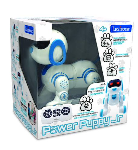 Chiot Robot Power Puppy Jr – programmable avec contrôle gestuel, télécommandé, à dresser, avec sons, musique Blanc 6 - vertbaudet enfant 