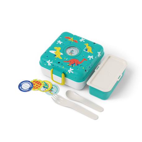 Boite à sandwich et goûter 850ml snacky Bleu dino+Bleu infinity+Bleu wolf+Cannelle fox+Rose birds+Rose blush+Vert forest+Vert raccoon 4 - vertbaudet enfant 