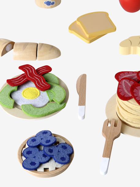 Grand set du petit-déjeuner en feutrine et bois FSC® bois 3 - vertbaudet enfant 