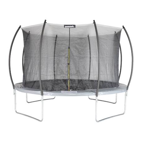 Trampoline rond ø 370cm gris avec filet intérieur - saturne inner – trampoline 3,7m 370 cm Gris 1 - vertbaudet enfant 