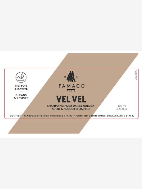 Shampoing pour daim et nubuck + brosse Vel Vel blanc 3 - vertbaudet enfant 