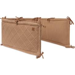 Linge de maison et décoration-Linge de lit bébé-Tour de lit cosy knit biscuit (pour lits 60 x 120 ou 70 x 140 cm)