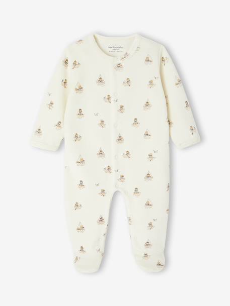 Lot de 3 pyjamas bébé garçon en velours bleu nuit 2 - vertbaudet enfant 