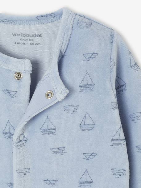 Lot de 3 pyjamas bébé garçon en velours bleu nuit 9 - vertbaudet enfant 