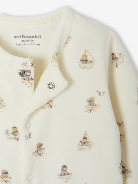 Lot de 3 pyjamas bébé garçon en velours bleu nuit 6 - vertbaudet enfant 