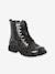 Bottines enfant fille vernies synthétique zippées noir+noir imprimé 8 - vertbaudet enfant 