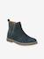 Boots enfant fille cuir élastiquées et zippées bordeaux+camel+marine+or+vert 23 - vertbaudet enfant 