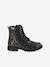 Boots enfant fille vernies synthétique zippées lot noir+noir+noir imprimé 17 - vertbaudet enfant 