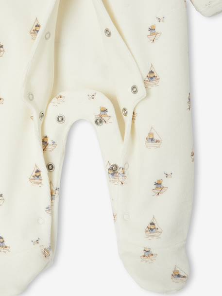 Lot de 3 pyjamas bébé garçon en velours bleu nuit 7 - vertbaudet enfant 