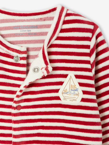 Lot de 3 pyjamas bébé garçon en velours bleu nuit 8 - vertbaudet enfant 