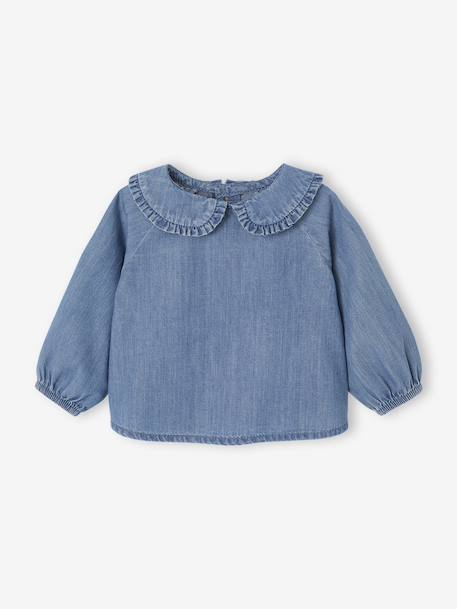 Blouse naissance en denim stone 1 - vertbaudet enfant 