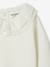 T-shirt bébé manches longues avec collerette brodée écru+kaki 2 - vertbaudet enfant 