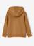 Sweat garçon zippé à capuche motif poitrine blanc chiné+noix de pécan+rouge+turquoise 5 - vertbaudet enfant 