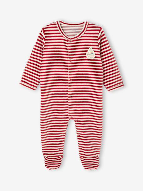 Lot de 3 pyjamas bébé garçon en velours bleu nuit 3 - vertbaudet enfant 