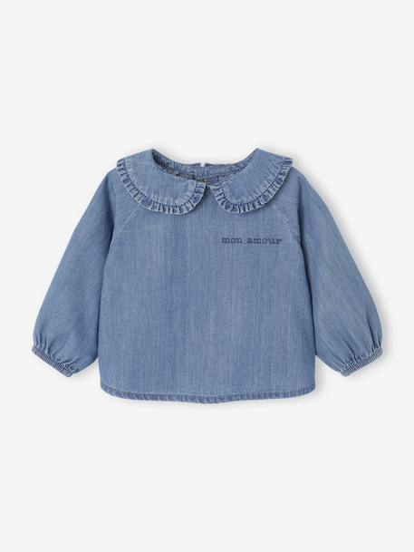 Blouse naissance en denim stone 5 - vertbaudet enfant 