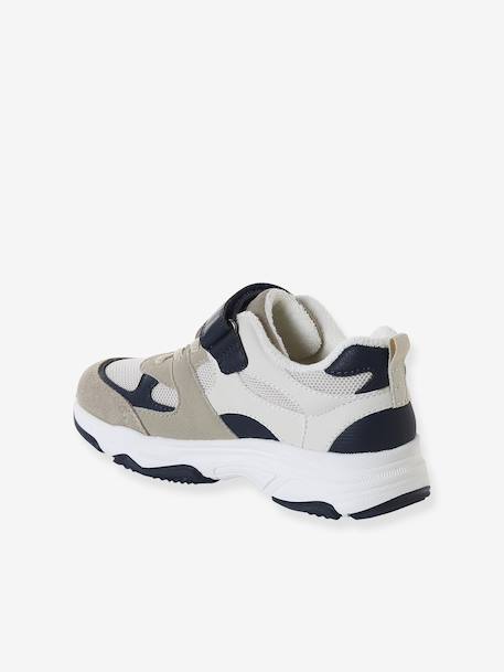 Baskets enfant garçon synthétique lacets élastiqués écru 3 - vertbaudet enfant 