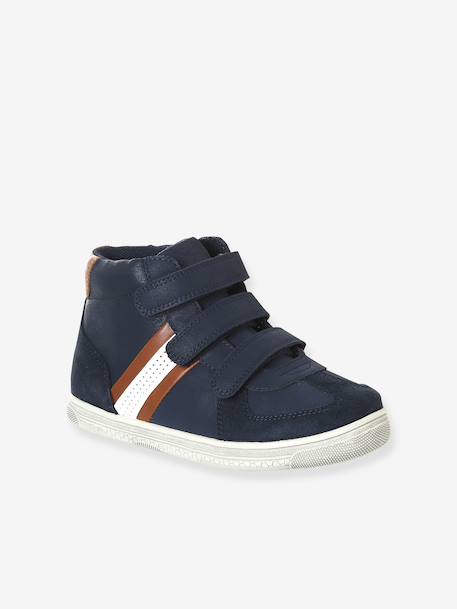 Baskets enfant garçon synthétique à scratchs marine 1 - vertbaudet enfant 