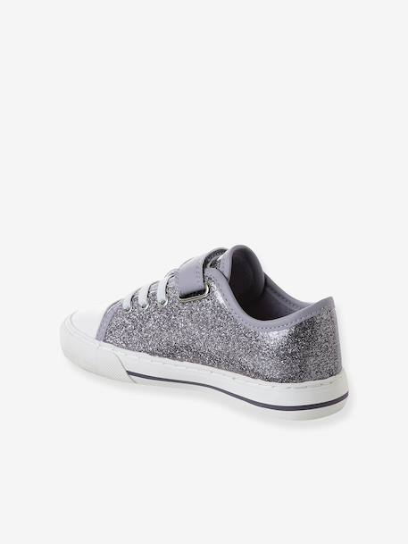 Basket enfant fille synthétique à scratchs lilas 3 - vertbaudet enfant 