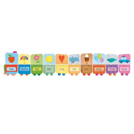 Puzzle & livre apprends tes premiers mots Rouge 3 - vertbaudet enfant 