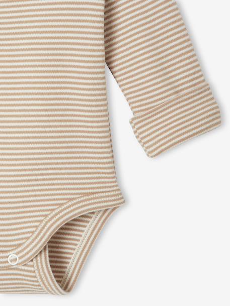 Ensemble naissance évolutif 4 pièces body + legging + bavoir + doudou écru 9 - vertbaudet enfant 