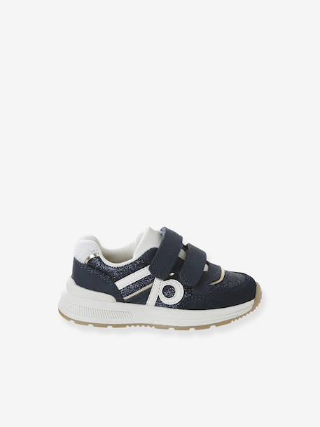 Baskets enfant fille synthétique à scratchs lot violet+marine 10 - vertbaudet enfant 