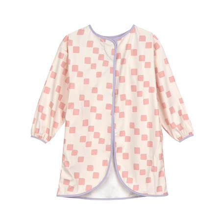 Tablier imperméable manches longues enfants - happy fruits pêche Rose 2 - vertbaudet enfant 