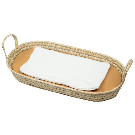 Set panier à langer : panier + matelas + drap-housse + tapis de change jeanne Beige+Blanc+Bleu+Camel+Gris+Rose+Terracotta+Vert de gris 14 - vertbaudet enfant 
