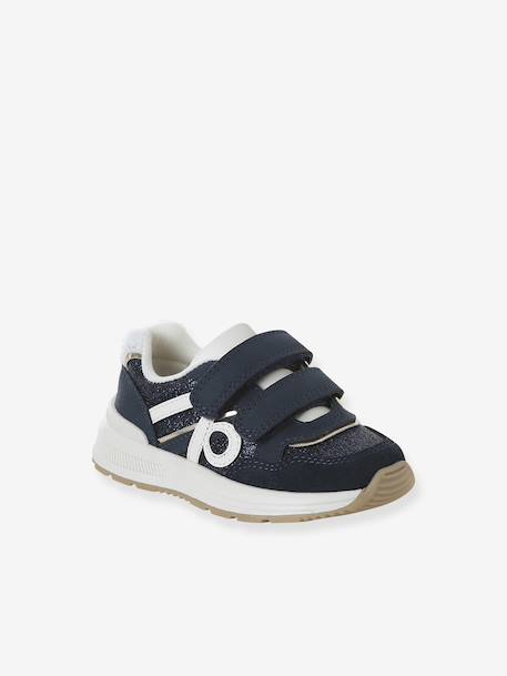 Baskets enfant fille synthétique à scratchs lot violet+marine 9 - vertbaudet enfant 