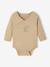 Lot de 2 bodies bébé ouverture naissance manches longues beige+rose+vert d'eau 2 - vertbaudet enfant 