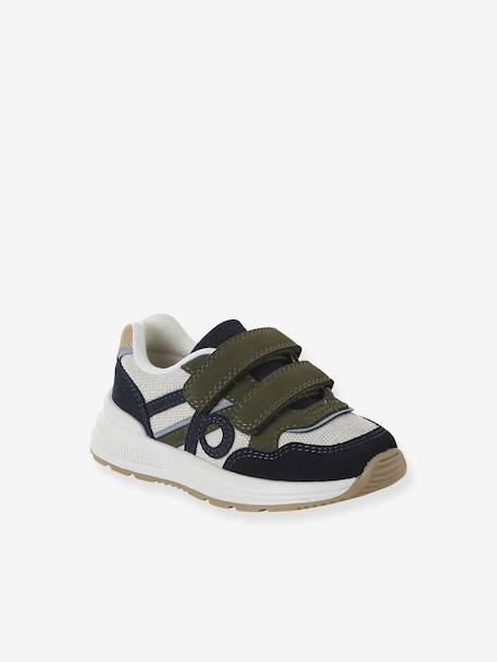 Baskets enfant garçon synthétique à scratchs lot bleu+marine 10 - vertbaudet enfant 