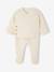 Ensemble matelassé gilet + pantalon à pieds entièrement imprimé écru+rose 6 - vertbaudet enfant 