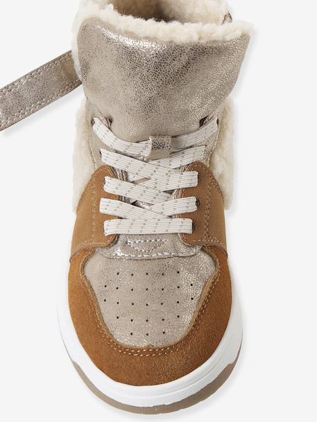 Baskets enfant fille synthétique fourrées camel 6 - vertbaudet enfant 