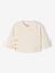 Ensemble matelassé gilet + pantalon à pieds entièrement imprimé écru+rose 7 - vertbaudet enfant 