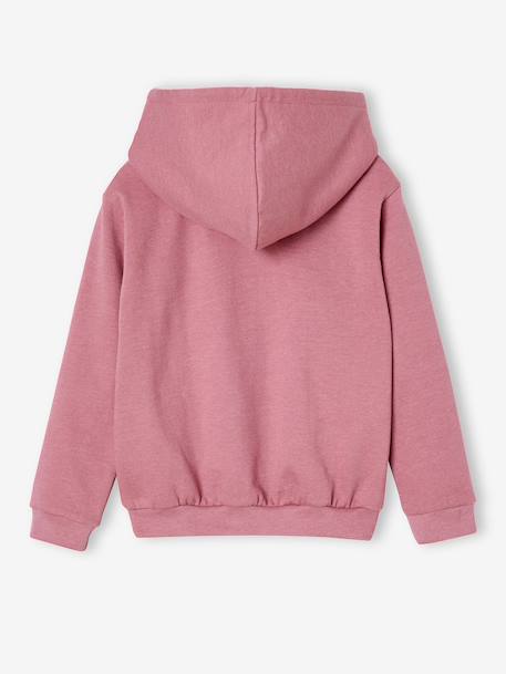 Sweat à capuche Marie en molleton rose 2 - vertbaudet enfant 