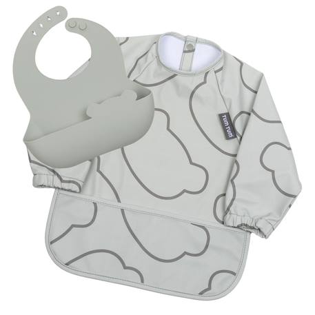 Coffret bavoirs 2 en 1 Bleu+Gris+Rose 7 - vertbaudet enfant 