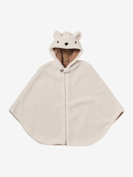 Poncho 18-36 mois pour siège auto & porte bébé beige+cappuccino+écru 9 - vertbaudet enfant 