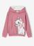 Sweat à capuche Marie en molleton rose 1 - vertbaudet enfant 