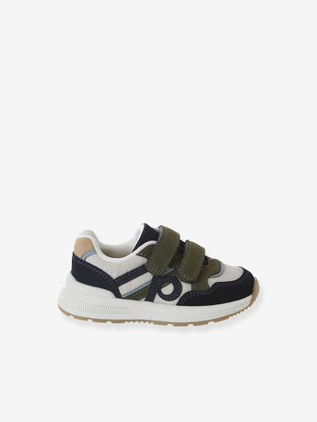 Baskets enfant garçon synthétique à scratchs lot bleu+marine 11 - vertbaudet enfant 