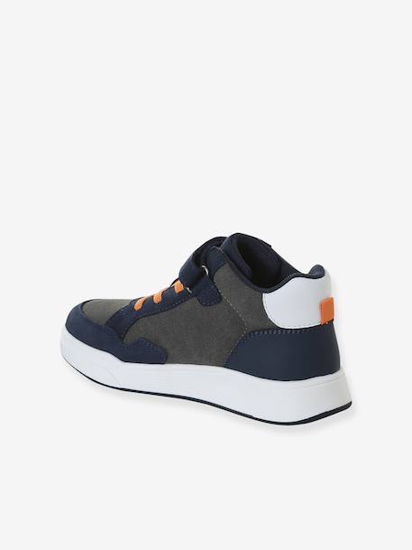 Baskets enfant garçon synthétique à scratchs et lacets élastiqués lot bleu 3 - vertbaudet enfant 