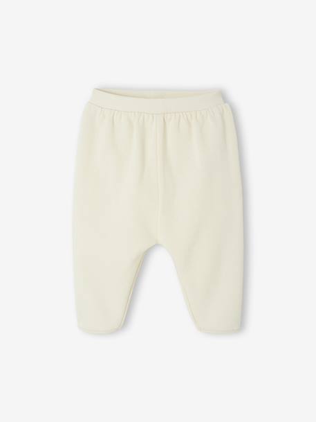 Ensemble naissance molletonné gilet + pantalon bleu+écru 9 - vertbaudet enfant 