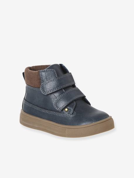 Boots enfant garçon synthétique à scratchs marine 1 - vertbaudet enfant 