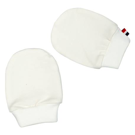 Moufles naissance en coton gants bébé anti griffures Beige+Blanc+Bleu+Écru+Rose+Vert 15 - vertbaudet enfant 